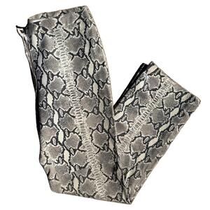 BCBG Snakeskin Leather Pants Y2K